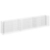 vidaXL Gabion h&oslash;ybed galvanisert st&aring;l 270x30x60 cm