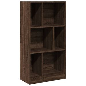 vidaXL Bokhylle brun eik 57x28,5x107,5 cm konstruert tre