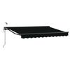 vidaXL Elektrisk Utrekkbar Markise Svart og Anthracite 3 x 2,5 m