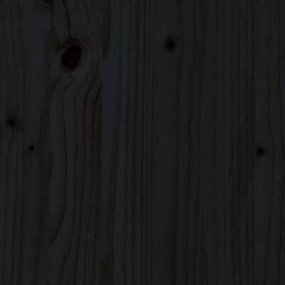 vidaXL Seniorseng svart 150x200 cm heltre furu