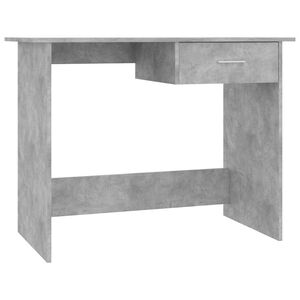 vidaXL Skrivebord betonggr&aring; 100x50x76 cm konstruert tre