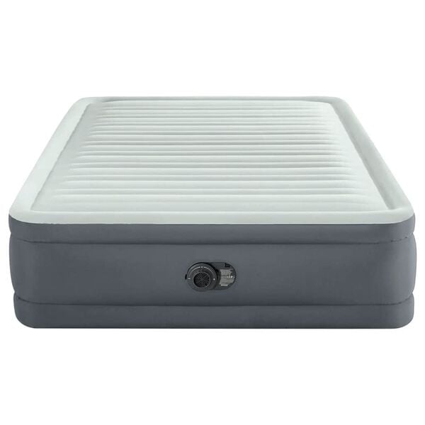 Intex Luftmadrass PremAire hvit og grå queen-size 152x203x46 cm