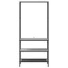 vidaXL Klesstativ med hylle Gr&aring; sonoma 77 x 30 x 171 cm Konstruert tre