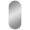 vidaXL Veggspeil s&oslash;lv 90x40 cm oval