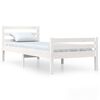 vidaXL Sengeramme hvit heltre 90x200 cm