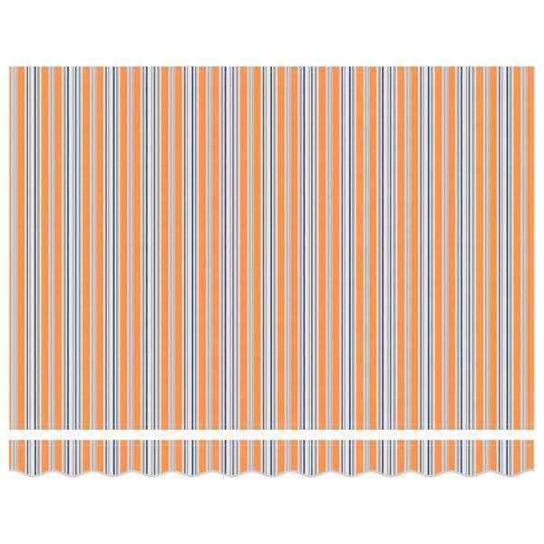 vidaXL Innvendbar Markise Bl&aring; og Oransje 300 x 250 cm