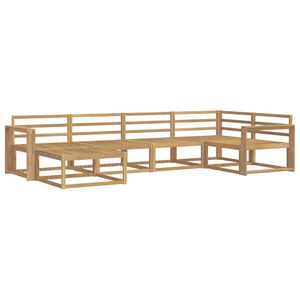 vidaXL Utend&oslash;rs sofa-sett 6 pcs Hvit 331 x 172,5 x 73 cm