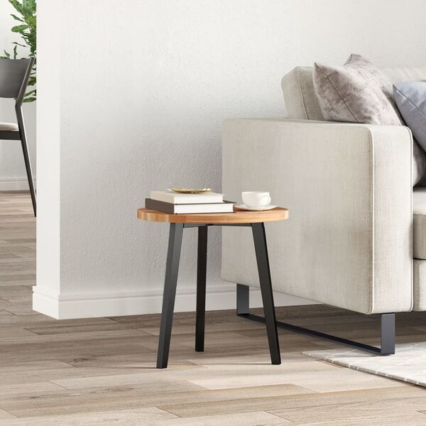 vidaXL Bordplate rund Ø40x2 cm heltre akasie