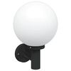 vidaXL Utevegglampe Svart 28 x 25 x 38 cm Rustfritt st&aring;l og plast