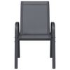vidaXL Stablebare hagestoler 6 stk grå textilene-stoff
