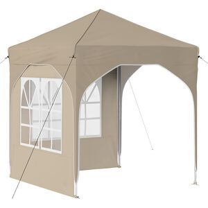 vidaXL Pop-up Festtelt 192 x 192 x 245 cm Krem