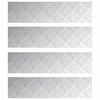 vidaXL Trinn 4 stk. 80 x 20 cm s&oslash;lv Aluminium Rektangul&aelig;r