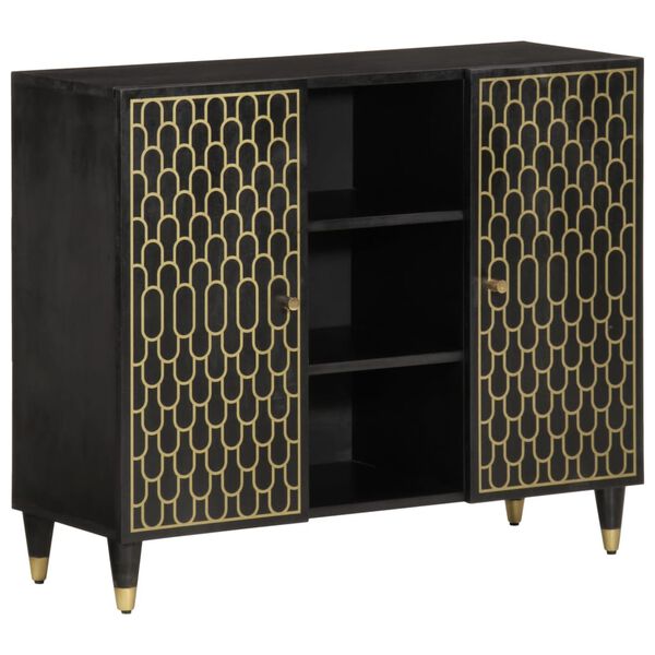 vidaXL Sideskap 90x33x75 cm heltre mango