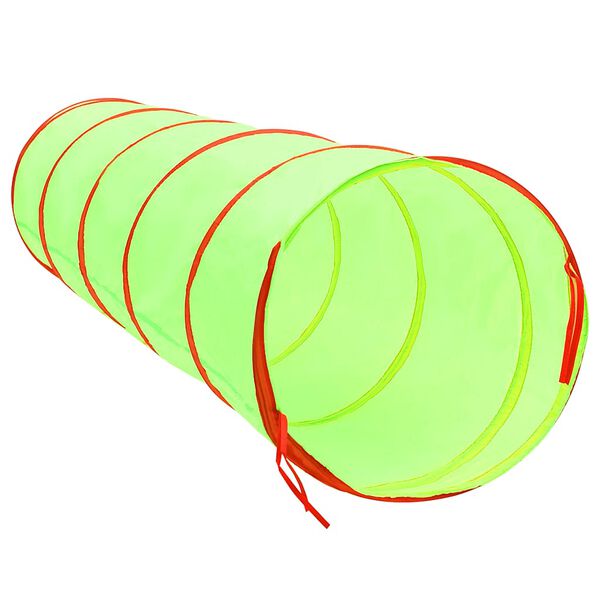 vidaXL Leketunnel for barn med 250 baller gr&oslash;nn 175 cm polyester