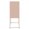 vidaXL Highboard rosa 68,5x38,5x107 cm stål