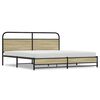 vidaXL Sengeramme i metall uten madrass sonoma eik 180x200 cm