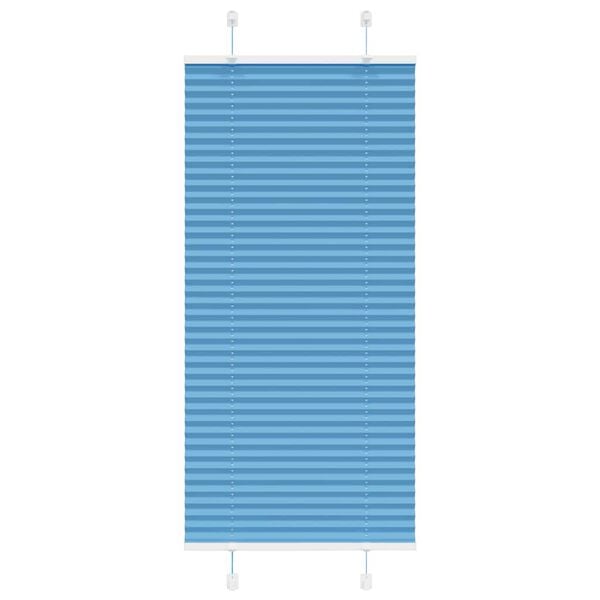 vidaXL pliss&eacute;gardin bl&aring; 60x100 cm Stoff Bredde 59,4 cm Polyester