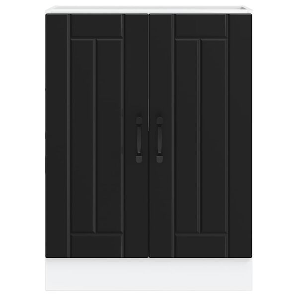 vidaXL Vask underskap Lucca svart konstruert tre