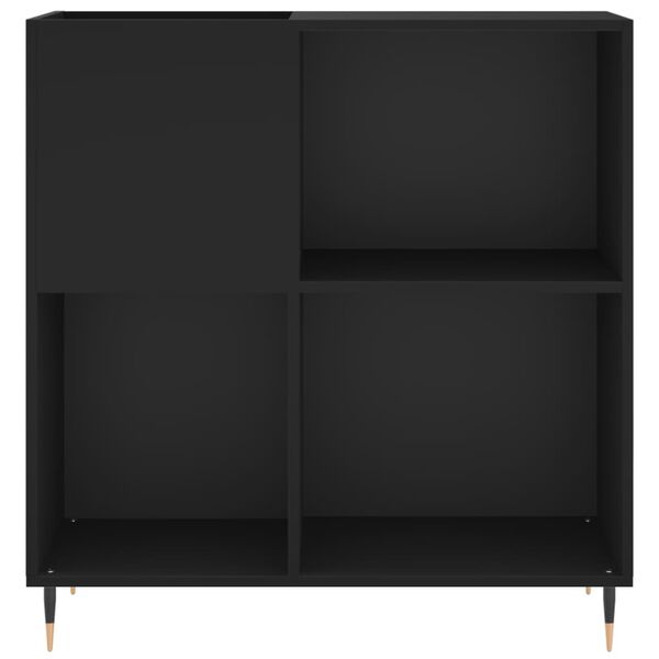 vidaXL Hifi-benk svart 84,5x38x89 cm konstruert tre