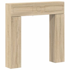 vidaXL Peisramme Sonoma eik 102 x 18 x 100,5 cm Konstruert tre