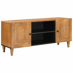 vidaXL TV Enheter med hylle Lys Brun 105 x 33 x 46 cm Massiv mango tre