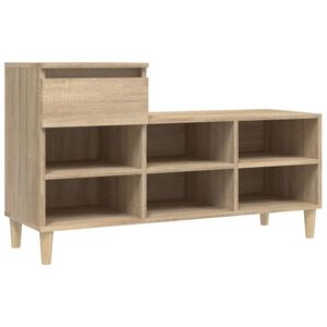 vidaXL Skoskap sonoma eik 102x36x60 cm konstruert tre
