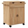 vidaXL Kj&oslash;kkenvogn OTTA 59x45x80 cm heltre furu