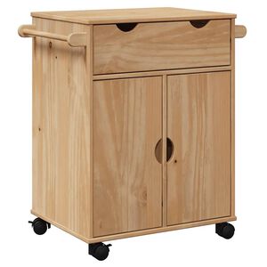 vidaXL Kj&oslash;kkenvogn OTTA 59x45x80 cm heltre furu