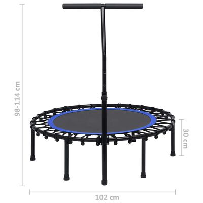 vidaXL Trim-trampoline med håndtak 102 cm