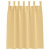 vidaXL Mørkleggende Gardiner med Ringer 2 pcs Beige 140 x 140 cm