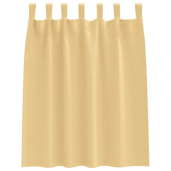 vidaXL Mørkleggende Gardiner med Ringer 2 pcs Beige 140 x 140 cm