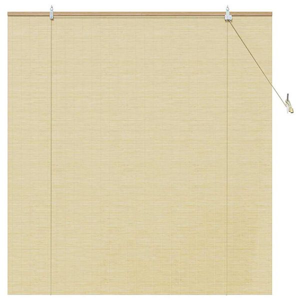 vidaXL Rullegardin med gardiner Natur 140 x 160 cm Bambus