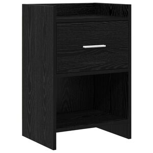 vidaXL Nattbord Svart eik 40 x 30 x 60 cm Konstruert tre