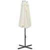 vidaXL Parasoll med aluminiumsstang 460x270 cm sand