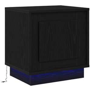 vidaXL Nattbordskap Svart 44 x 34,5 x 45 cm Konstruert tre
