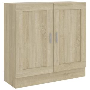 vidaXL Bokhylle sonoma eik 82,5x30,5x80 cm konstruert tre