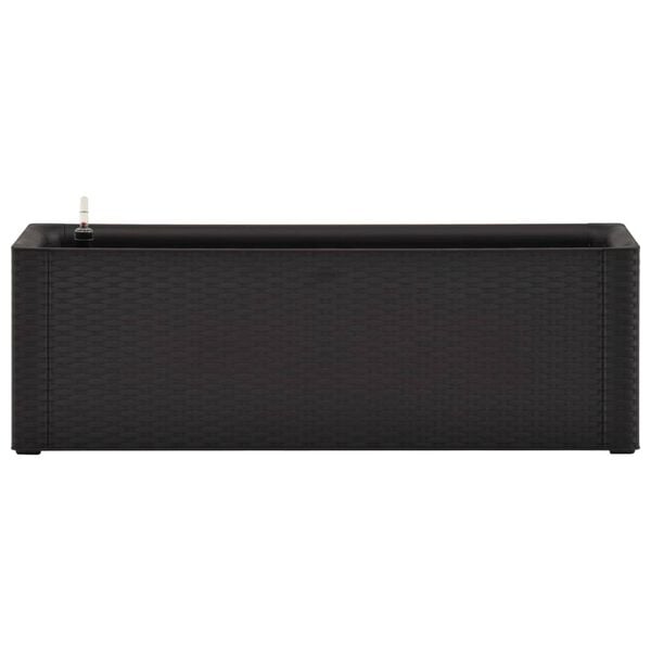 vidaXL H&oslash;ybed med selvvanningssystem antrasitt 100x43x33 cm