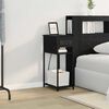 vidaXL Nattbordskap Svart Eik 41 x 28 x 76 cm Konstruert tre