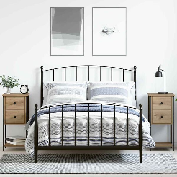 vidaXL Nattbordskap 2 pcs artisan eik 32 x 42 x 70 cm Konstruert tre