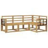 vidaXL Utend&oslash;rs sofa-sett 4 pcs Hvit 187,5 x 128,5 x 73 cm