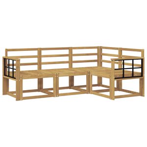 vidaXL Utend&oslash;rs sofa-sett 4 pcs Hvit 187,5 x 128,5 x 73 cm
