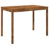 vidaXL Hagebarbord Naturlig 147 x 88,5 x 105 cm Solid akasietre