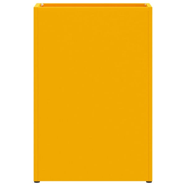 vidaXL Parasollstativ sennepsgul 28 x 12 x 41 cm St&aring;l