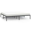 vidaXL Sengeramme i metall svart 200x200 cm