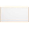 vidaXL Magnetisk whiteboardtavle med ramme i heltre furu 100x55 cm