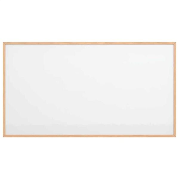 vidaXL Magnetisk whiteboardtavle med ramme i heltre furu 100x55 cm