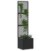 vidaXL Plantekassed Svart 35 x 30 x 135 cm Metall