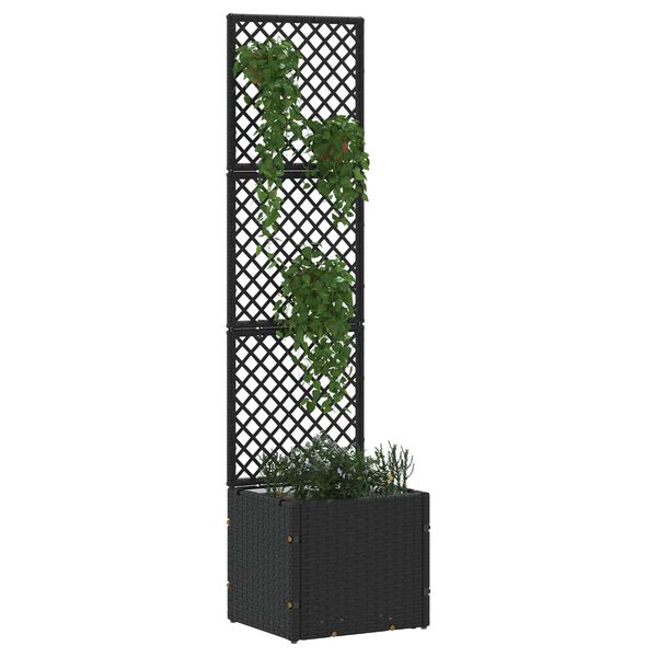 vidaXL Plantekassed Svart 35 x 30 x 135 cm Metall