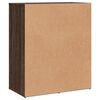 vidaXL Skjenk brun eik 60x31x70 cm konstruert tre