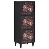 vidaXL Oppbevaringsskap Flerfarget 40 x 33,5 x 110 cm Massiv mango tre